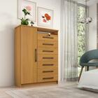 Cômoda Safira 7 Gavetas 100% Mdf D'doro Cinamomo