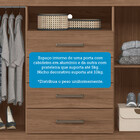 Cômoda Santos Andirá 2 Portas 4 Gavetas 1 Nicho Havana Master