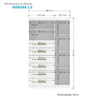 Cômoda Santos Andirá Marabá 1 Porta 6 Gavetas