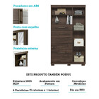 Comoda Santos Andira Maraba 1 Porta 6 Gavetas