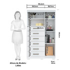 Comoda Santos Andira Maraba 1 Porta 6 Gavetas