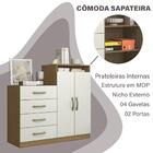 Comoda Sapateira 04 Gavetas 02 Portas 2004142 Armoveis