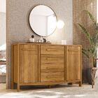 Cômoda Sapateira 1,6 Nichos Internos Cabideiro Em Alumínio 2