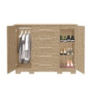 Cômoda Sapateira 100% Mdf 5 Gaveta Com Cabideiro Sarah Fénix