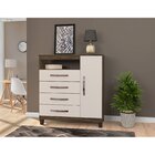 Cômoda Sapateira 1 Porta 4 Gavetas Atalaia Incorplac Teka/cha