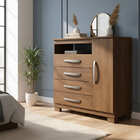 Cômoda Sapateira 1 Porta 4 Gavetas Dijon - Édecasamóveis - 16