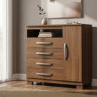 Cômoda Sapateira 1 Porta 4 Gavetas Dijon - Édecasamóveis - 16