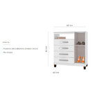 Cômoda Sapateira 1 Porta 4 Gavetas Dijon - Édecasamóveis - 25