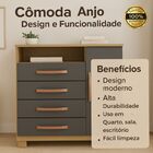 Cômoda Sapateira 1 Porta 4 Gavetas Dijon - Édecasamóveis - Ca