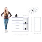 Cômoda Sapateira 1 Porta 4 Gavetas Genova Plus Freijó