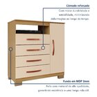 Cômoda Sapateira 1 Porta 4 Gavetas Itapema Carvalho Americano