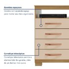 Cômoda Sapateira 1 Porta 4 Gavetas Itapema Carvalho Americano