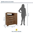 Cômoda Sapateira 1 Porta 4 Gavetas Itapema Malbec