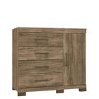 Cômoda Sapateira 1 Porta 4 Gavetas Plus 1.4 Com Pés - Pr Móve