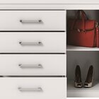 Cômoda Sapateira 1 Porta 4 Gavetas Plus Branco