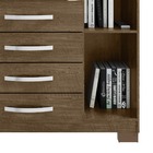 Cômoda Sapateira 1 Porta E 4 Gavetas Cannes I03 Malbec