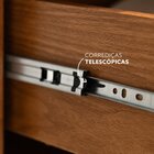 Cômoda Sapateira 1 Porta E 4 Gavetas Ipê Cinamomo / Sálvia