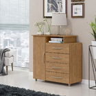 Cômoda Sapateira 1 Porta E 4 Gavetas Londrina Freijó/freijó -