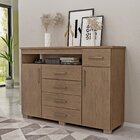 Cômoda Sapateira 2 Porta 5 Gavetas Oslo Mx Móveis Nogal