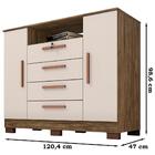 Comoda Sapateira 2 Portas 121 Cm Md79 Incc