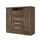 Cômoda Sapateira 2 Portas 4 Gavetas Cacau Magnitude