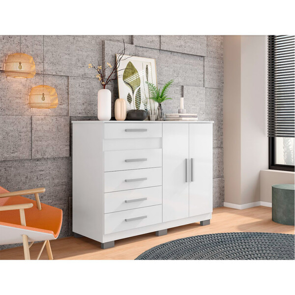 Cômoda Sapateira 2 Portas E 5 Gavetas Co8030 Araplac