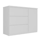 Cômoda Sapateira 3 Gavetas 1 Porta Modelo Gales 100% Mdf Mamb