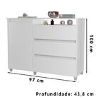 Comoda Sapateira 3 Gavetas 1 Porta Sky79 Mpri
