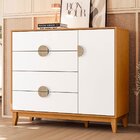 Cômoda Sapateira 4 Gavetas 1 Porta 100% Mdf Cauê  Cinamomo/br