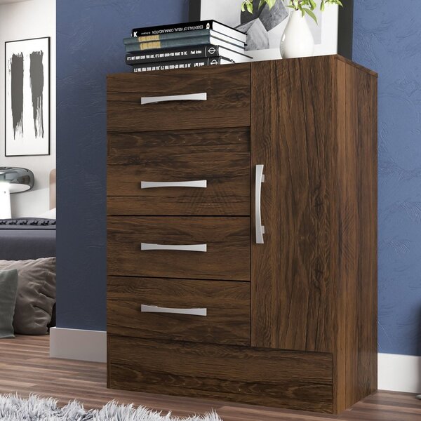 Cômoda Sapateira 4 Gavetas 1 Porta Cacau