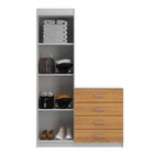 Cômoda Sapateira 4 Gavetas 2 Portas Larissa Yescasa Branco/ci