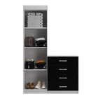 Cômoda Sapateira 4 Gavetas 2 Portas Larissa Yescasa Preto