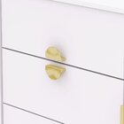 Cômoda Sapateira 4 Gavetas Clarabella Branco/camarim