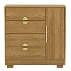 Cômoda Sapateira 4 Gavetas Clarabella Nature