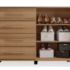 Cômoda Sapateira 4 Gavetas Com Pés Eccos  - Nature