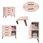 Cômoda Sapateira 4 Gavetas E 1 Porta Retrô Q Charm - Édecasam