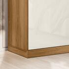 Cômoda Sapateira 4 Gavetas Espaçosas Puxador Mdf Pés Rodízios