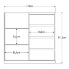 Cômoda Sapateira 4 Gavetas Espaçosas Puxador Mdf Pés Rodízios