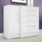 Cômoda Sapateira 4 Gavetas Noah Branco