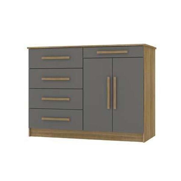 Comoda Sapateira 5 Gav. 2 Portas Sirius Nature/alasca - Vlr