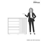 Cômoda Sapateira 5 Gavetas 1 Porta Duetto Branco