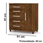 Comoda Sapateira 5 Gavetas E Porta 20016 Vlr