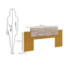 Cômoda Sapateira 5 Gavetas Luton - Carvalho Americano - Off W