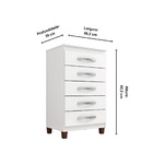 Cômoda Sapateira 5 Gavetas Luton - Édecasamóveis - 164 - Malb