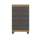 Cômoda Sapateira 5 Gavetas Luton - Édecasamóveis - 391 - Carv