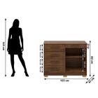 Comoda Sapateira 5g 2p 122 Cm Siri 20019 Vlr