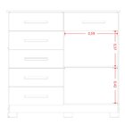 Cômoda Sapateira 6 Gavetas 2 Portas Mandarim Cinamomo/off Whi