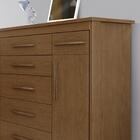 Cômoda Sapateira 6 Gavetas Chocolate Wood Elegance 2089 Batrol