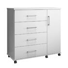 Cômoda Sapateira Belle 1,03 Organizadora 4 Gavetas Prateleira