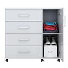 Cômoda Sapateira Belle 1,03 Organizadora 4 Gavetas Prateleira